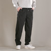 DRONKOO 2025 半松紧腰前折线破缝后大贴袋复合绒厚休闲长裤 商品缩略图1