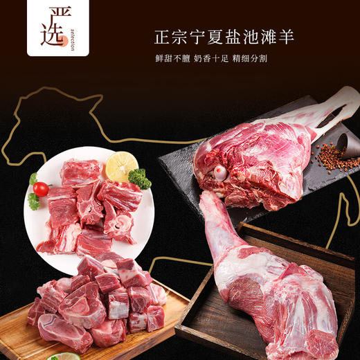 【主持人亲测严选·正宗宁夏盐池滩羊】 盐池政府力荐 专属养殖基地  鲜甜不膻 奶香十足 精细分割 当天下单 当天宰杀 商品图0