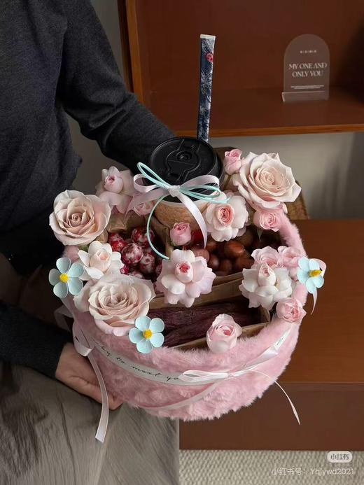 毛绒-圆形礼盒（套二） 商品图2