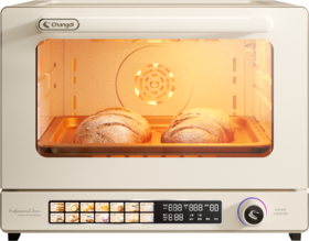 长帝S1Max彩屏风炉电烤箱家用商用多功能发酵喷雾烘焙神器