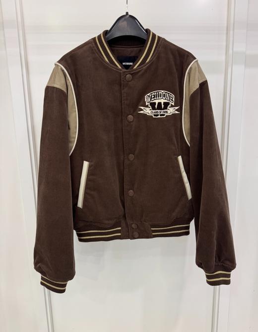 中性款灯芯绒棒球外套 商品图0