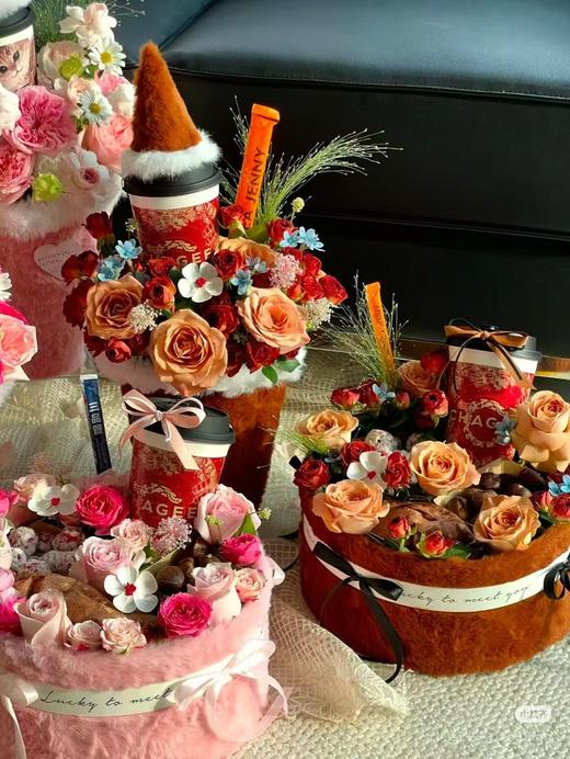 毛绒-圆形礼盒（套二） 商品图3