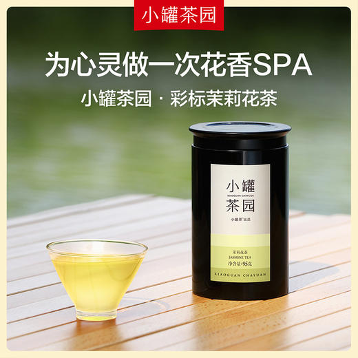 小罐茶园彩标系列 茉莉花茶 广西花茶花草茶 95g*1单罐装 商品图1