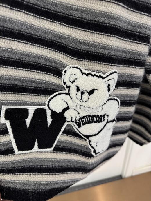 女款条纹针织毛衣外套 商品图2