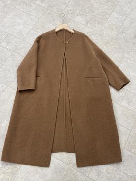 【门店同款】ENJOY冬季“暖冬知性”静奢无领大衣 167694981