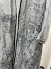「断码清仓」七分袖复古灰刺绣亚麻桑蚕丝开衫外套 L码 ZFYY058 商品缩略图1