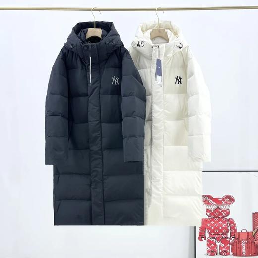 MLB冬季新款长款鹅绒情侣连帽羽绒服 商品图6
