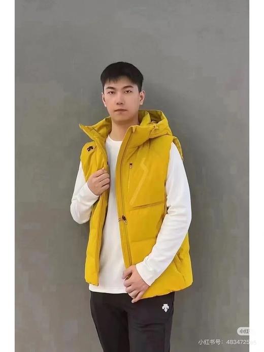 迪桑特短款保暖防水羽绒马甲男士连帽羽绒马甲 商品图1