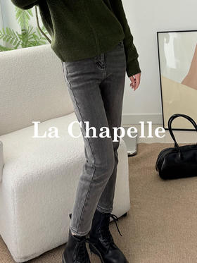 会员福利【12oz斜纹小脚/短靴搭子】拉夏贝尔/La Chapelle会牛仔封神裤！！时髦百搭显瘦牛仔小脚裤