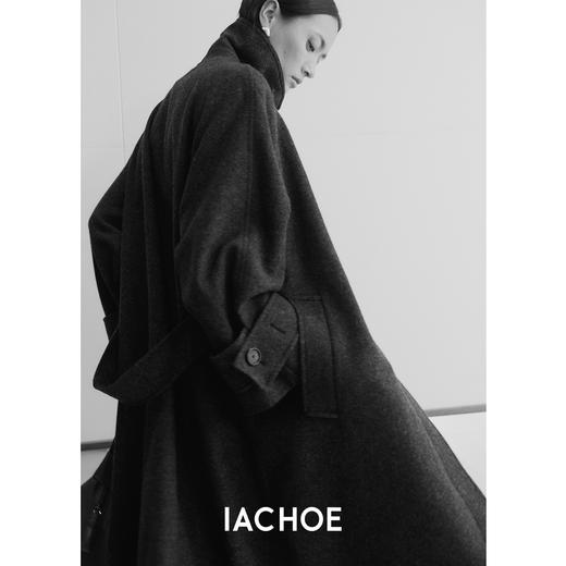 棉仓3461566001-秋冬新品鱿鱼大衣 长款单排扣羊毛毛呢保暖外套 商品图1