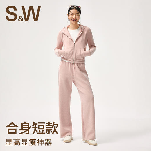 【sw速惟】绒感运动连帽户外休闲秋冬保暖外套1443 商品图1