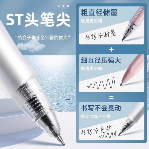 【实用派❗️12支装】晨光023X9实用派速干0.5mm黑色ST头按动速干中性笔 水笔签字笔学生 商品图1
