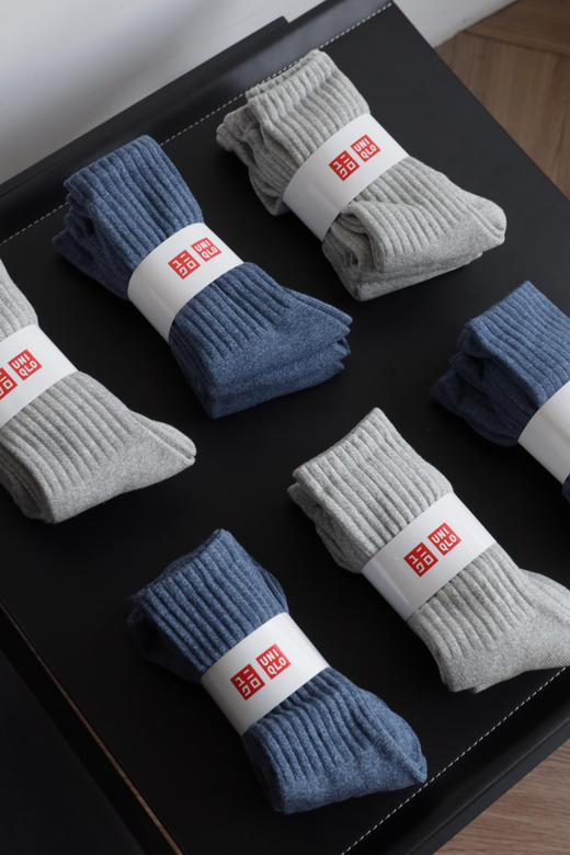 三双一卡U.N.Q 元单HEATTECH加厚秋冬中长筒毛巾袜 PJ044 商品图1