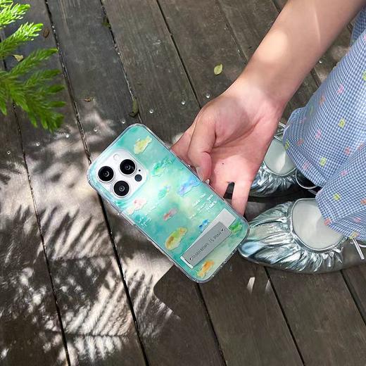 4楼Eubelle欧蓓 【艾米赵晴同款】Puui原创花港观鱼苹果手机壳 高级小众带支架 活动价：89元 商品图3