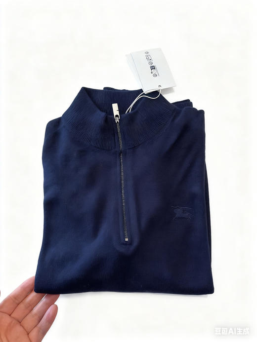 是bbr的半拉链针织毛衣！ 灰色 蓝色 黑色 商品图1