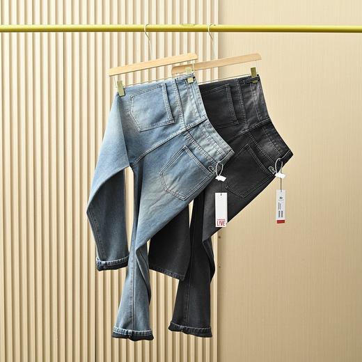 E鱼/2025男士加绒加厚复古纯棉休闲牛仔裤！ 商品图1