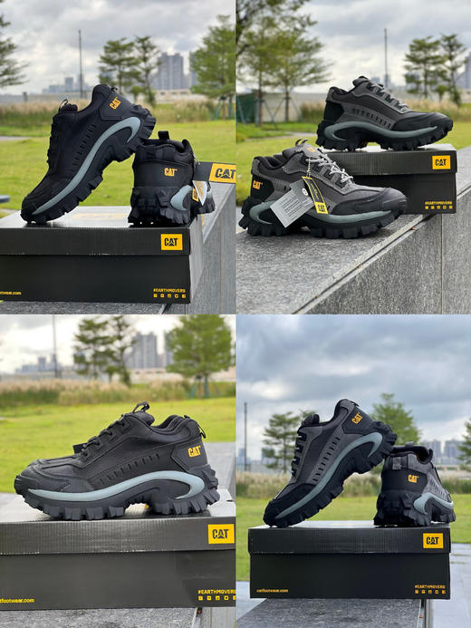 C&AT户外休闲鞋男工装鞋真皮增高缓震厚底 商品图0