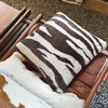 野&兽同款斑马纹兔毛绒抱枕（拍两只有优惠） 商品缩略图1