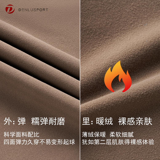 2025新款秋冬加绒瑜伽紧身裤裸感暖绒长裤DK95100# 商品图1