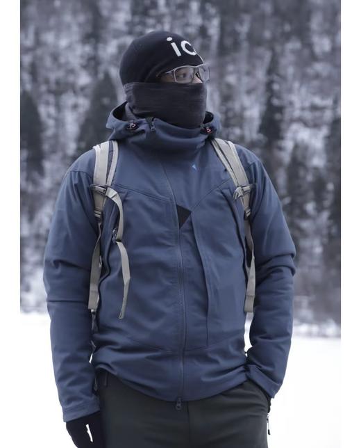 攀山鼠秋冬菲尔纳男女户外滑雪防风雪软壳外套 商品图3