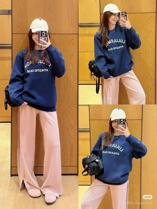 露露乐檬 Steady State 学院风男士圆领奥立绒卫衣 商品图2