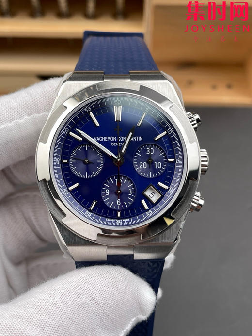 江诗丹顿 Overseas 8F纵横四海计时系列5500V 5520V 蓝色盘 男士腕表 表径42.5mm 升级版V3版 搭载7750改Cal.5200自动上链机械机芯 商品图1