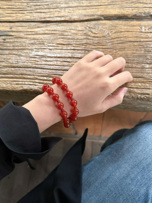 赵露丝同款 红玛瑙叠戴手串 商品图3