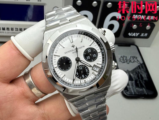 江诗丹顿 Overseas 8F纵横四海计时系列5500V 5520V 熊猫盘 男士腕表 表径42.5mm 升级版V3版 搭载7750改Cal.5200自动上链机械机芯 商品图2