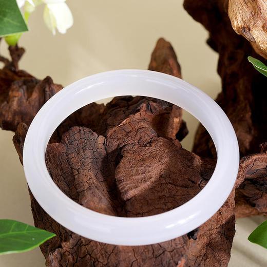 敦煌文创·月泉云影&月牙沁雪系列玉镯 东陵玉&玉髓 商品图10