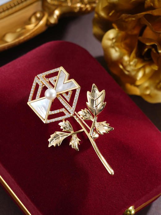 子佩集珍珠胸针【XXXZ211】镀金2503 商品图0