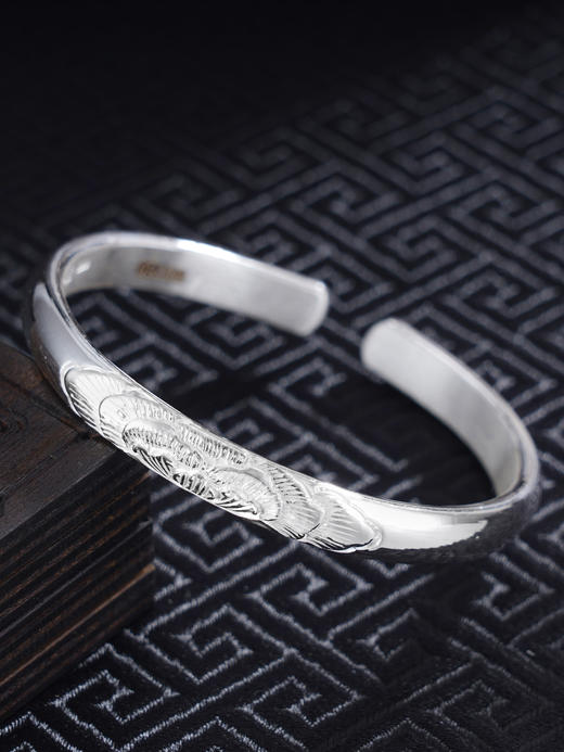 子佩集S999银【花间美梦】手工纯银手镯原创设计【55011102】2503 商品图0