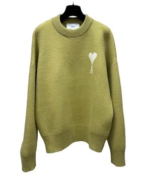 中性款logo提花针织毛衣lv