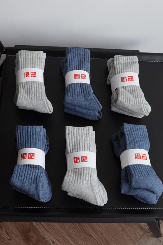 三双一卡U.N.Q 元单HEATTECH加厚秋冬中长筒毛巾袜 PJ044 商品图0