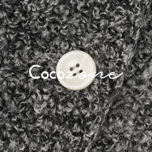 COCO ZONE 刘 一一“暖阳毛衣”100绵羊毛单排扣羊毛衫 CD2A2963 商品图4