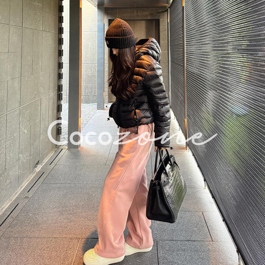 COCO ZONE 刘 一一 “两穿卫裤”抽绳系带垂坠感休闲裤 CD1A1696 商品图2