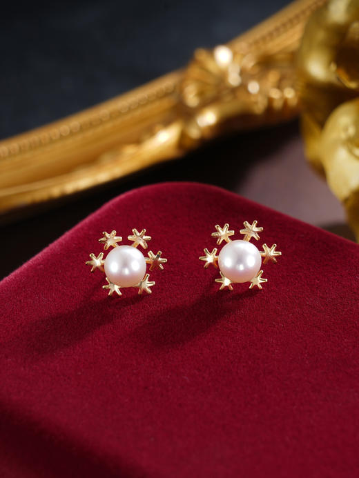 子佩集S925银珍珠耳钉【XXEH089】纯银镀金2503 商品图0