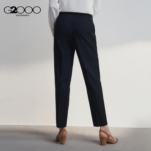 G2000女装FW25商场新款【烟管裤/舒适弹性】商务通勤九分裤西裤56252036 商品图1