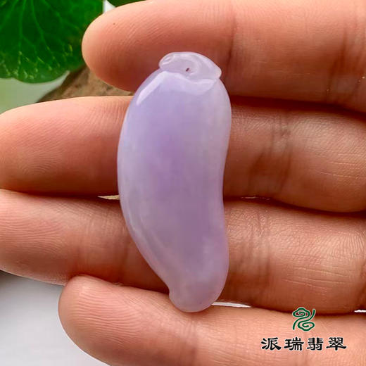派瑞翡翠 翡翠挂件 糯种 紫色 商品图2