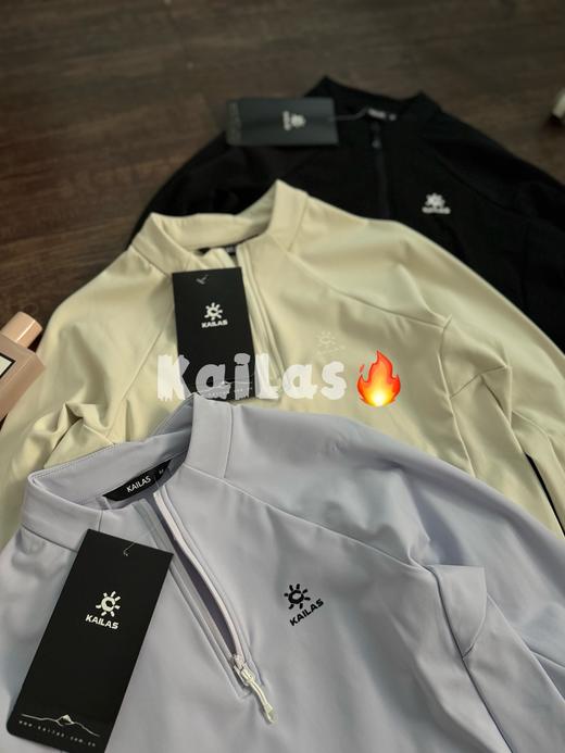 凯乐石冬女款轻量透气户外运动登山徒步半拉链抓绒衣 商品图1