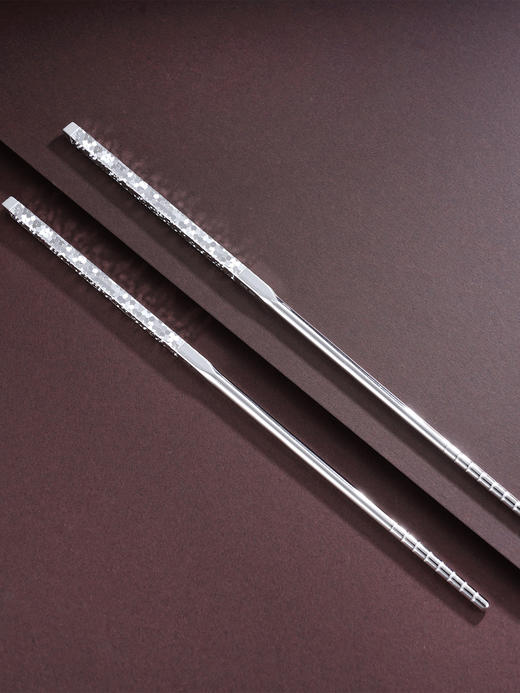 子佩集S999银【碎冰冰】筷子摆件【YH6600013-13】纯银餐具2503 商品图0