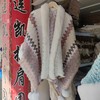 丽江大理吊球披肩仿獭兔毛超大毛领民族风围巾斗篷带袖外套女披风民族风围巾藏族围巾 商品缩略图2