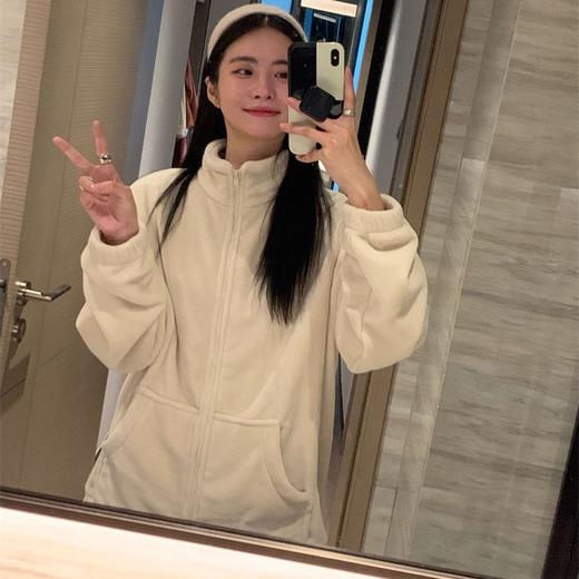 【升级款拉链开衫睡衣家居服套装】可外穿女加厚保暖舒适休闲两件套装 商品图0