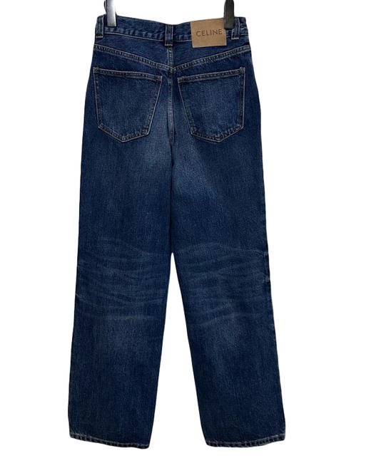 女款高腰直筒棉牛仔裤长裤la008 商品图1