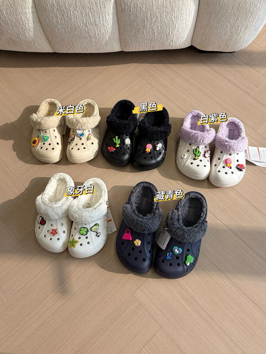 卡*驰保暖加绒 洞洞鞋 商品图3