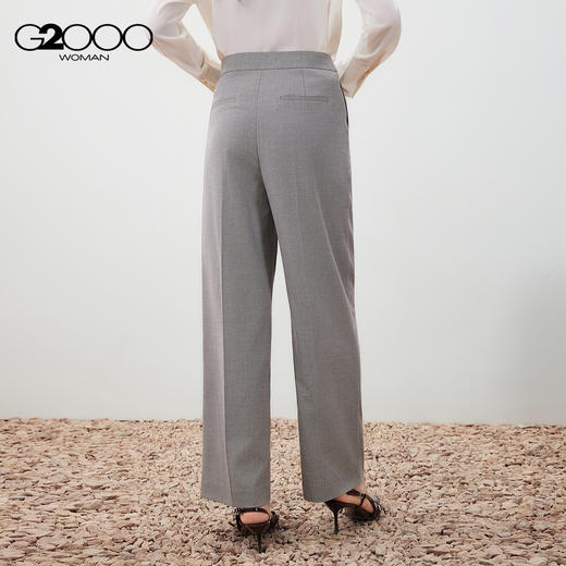 G2000女装FW25商场新款【直筒裤/舒适弹性】商务休闲长裤西裤56252063 商品图1