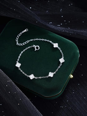 子佩集S925银【怡情】手链【SL050048】纯银白贝母2503