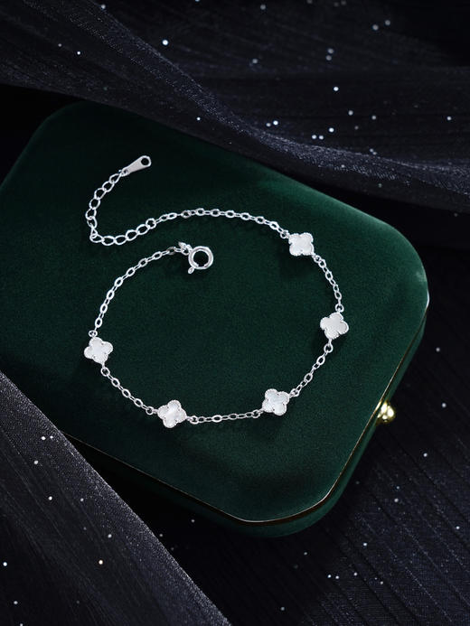 子佩集S925银【怡情】手链【SL050048】纯银白贝母2503 商品图0