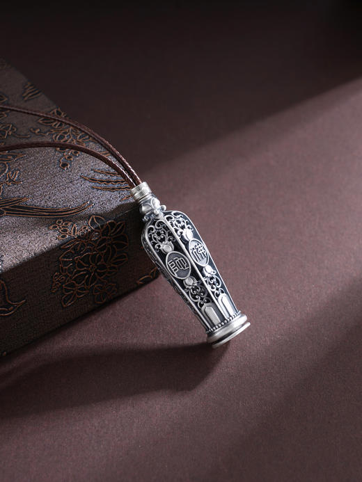 子佩集S925银【赐福佑安】套链【RJJ001】纯银项链仿古南无阿弥陀佛可抽出2503 商品图0