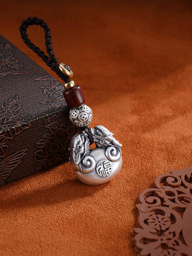 子佩集S999银【天禄福瑞】钥匙扣【DZ801】纯银小摆件亲嘴貔貅2503