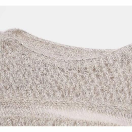 N°28 秋冬毛针织衫秋季显瘦设计师时尚气质轻奢打底针织衫 895381M060 商品图2